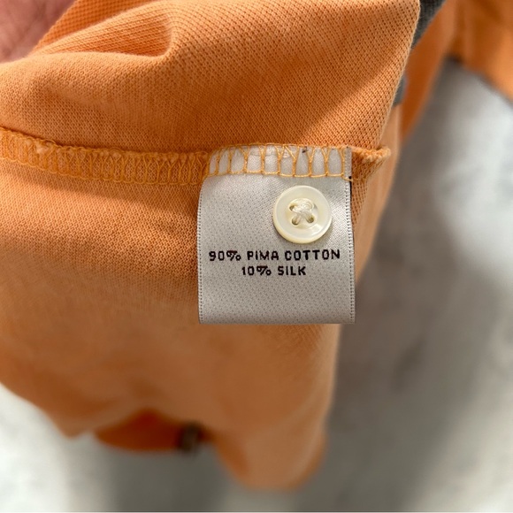 Peter Millar Crown Soft Polo Shirt Men's Large Orange Short Sleeve Classic - Picture 7 of 8